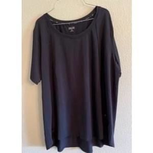 Zelos black work out t-shirt, size 1X